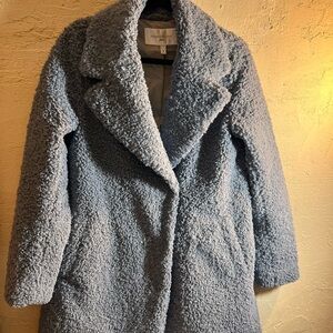 Teddy Coat Jacket Blue Gray Teddy Jacket 8